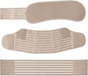 リキシマウケ Women Belly Strap Pregnancy Hip Support Band Adjustable Belt for Pain Relief Back Postpartum Wrap Breathable Prenatal with Shoulder Straps Pregnant Apricot XL/XXL