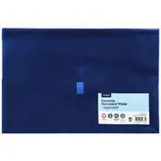 J.Burrows Recycled Document Wallet Blue 4 Pack