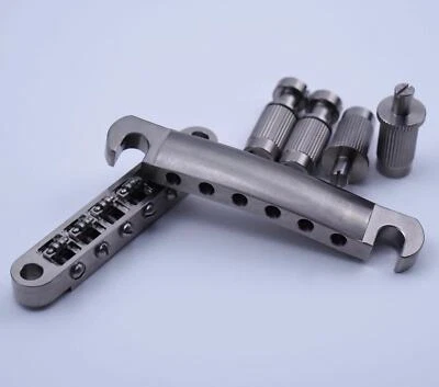 Titanium Alloy Tune-O-Matic Roller Bridge Tailpiece Fit Gibson Epiphone Les Paul