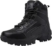 [Zivopah] Tactical boots for men Lightweight combat Military Boots Leather Motorcycle Climbing Work shoes
