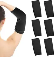 Trinkrittey 3 Pairs Forearm Tattoo Cover Up Sleeves Black Tattoo Cover Up Sleeve Black Forearm Tattoo Cover Up Compression Sleeves Arm Wrap Sleeves for Women Men, Black
