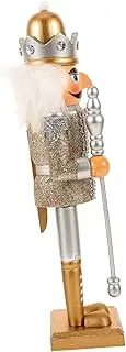 [OATIPHO] Lovely Desktop Wood Nutcracker Ornaments Christmas Nutcrackers Traditional Craft for Christmas Decor