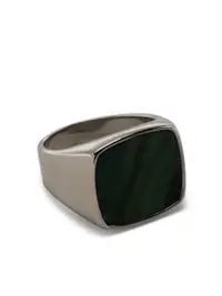 在飛比找Farfetch優惠-silver-plated jade ring