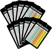 DOITOOL Golf Range Chart Cards Scorecard Set Training Equipment Large Font Paper