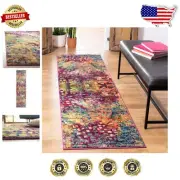 Elegant 2'3" x 18' Bohemian Runner Rug - Stain Resistant, Kid & Pet Friendly