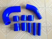 Blue For MITSUBISHI Lancer EVO X Silicone Turbo Intercooler Hose Kit 2008-2011 (for: Mitsubishi)
