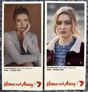 Home And Away Mia and Chloe Fan Cards Anna Samson Sam Barrett Summer Bay