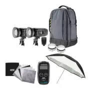 Westcott FJ400 Strobe 2 Light Backpack Kit and FJ-X3M Wireless Trigger Bundle