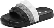 [Engtoy] Kid Boys Girls Slides Sandals For Kid Unisex Child Slippers Lightweight Non-slip Open Toe Comfy Shower Beach Funny Slide Sandals