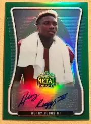 2020 Leaf Metal HENRY RUGGS III Raiders Green Refractor Autograph Auto 9/10