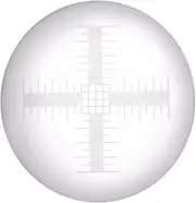 Microscope Eyepiece Micrometer -DIV 0.01 mm Eyepiece Micrometer for Calibration of Eye line Cross Diameter 20 mm in Biological Microscope