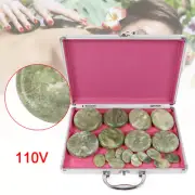 16pcs Hot Massage Stones Set Natural Jade Heated Warmer Heating Rocks for SPA US