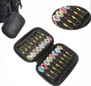 Spinner Fishing Lures, Trout Baits Fishing Tackle with Portable Carry Bag, Hard Metal Spinner Baits for Bass Trout Salmon B