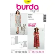 Burda Sewing Pattern 7100 Misses Plus Size Dress Size 18-34 Uncut
