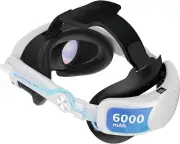 Iesooy Head Strap for Quest 3 with 6000mAh Battery Pack: Multi-Angle Free Adjust