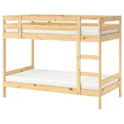 MYDAL Bunk bed frame, pine, Single