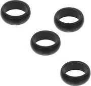 TEHAUX Sets Ring Protector for Men Silicone Exercise Wedding Rings Soft Comfortable Pcs