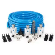 RapidAir MaxLine 3/4" Compressed Air Piping System 100-Foot Master Kit (3 Out...