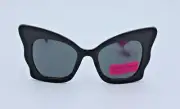 Betsey Johnson Black Butterfly Womens Sunglasses 100%UVA/UVB 53794FBJ001