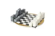 Amalfi Herman Chess Set Marble Chessboard Board Game Table Home Decor