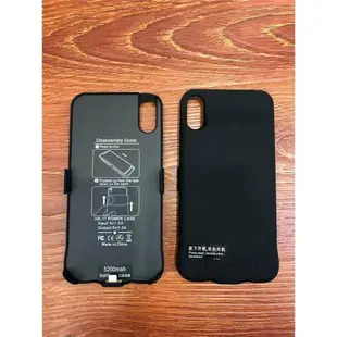 適用iPhoneXR卡扣半包背夾充電寶Xmax充電手機殼7/8plus移動電源