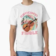 Second Fiddle Vintage T-ShirtRound-necked comfortable