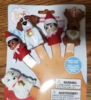 Elf on the Shelf & Elf Pets Finger Puppet Toy/Bath Set Dog Reindeer Arctic Fox