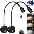 Touch 3 Color Modes LED Reading Lights Flexible Gooseneck Bedside Night Light AU