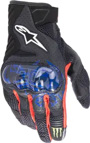 Alpinestars FQ20 SMX-1 Air V2 Monster, gloves , color: Black/Blue/Light Red/Green , size: 3XL