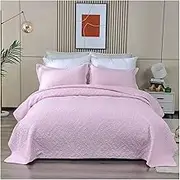 Quilt Set Full/Queen King Bedspread Coverlet 3 Piece Summer Lightweight Reversible Quilt Bedspread with 2 Pillow Shams, All Season Coverlet Bed Set (Color : D, Size : King 265x245cm-104x96)