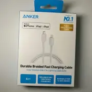 Anker 6ft Braided USB-C to Lightning Fast Charging Cable - White