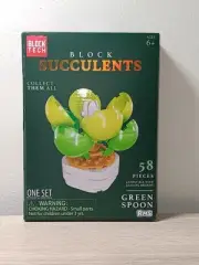 *FREE SHIP* GREEN SPOON Succulent Botanical Block Tech Set "LEGO"
