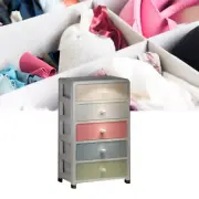 (5 Layer)Home Storage Cabinet PP Macaron Color Large Capacity Multi Layer