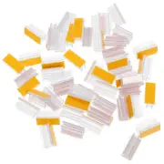 50pcs Sneeze Guard Holders Name Tag Holders Ticket Sign Holder Adhesive Panel