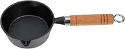 Ciieeo Mini Cast Iron Skillet Small Oil Heating Pan for Frying Pan Pancake Making Pan Pancake Pizza Egg Cooking Multi-Functional Frying Pan Safe and Sturdy 13cm