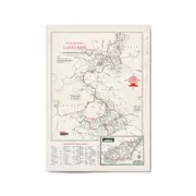 Canberra Australia Vintage Map Wall Art