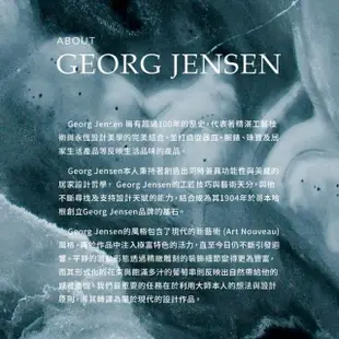 【Georg Jensen 喬治傑生】MOONLIGHT BLOSSOM 純銀耳環 藍色月光石