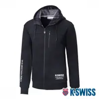 在飛比找PChome24h購物優惠-K-SWISS Fleece Jacket刷毛連帽外套-女-