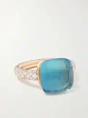 [Pomellato] Pomellato - Nudo 18-karat Rose Gold, Topaz And Diamond Ring - 51 51 Gold