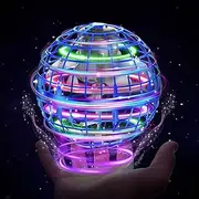 Flying Ball Orb Toys【2021 Upgraded Version】 Hover Soaring Flying Toy Globe Shape Magic Boomerang Spinner Hand Controller Mini Drone for Kids Adults Outdoor Indoor (Blue)