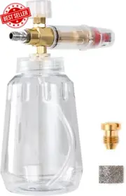 Snow Foam Cannon Lance with 1/4” Quick Connect, Adjustable Spray Nozzle Foam Bla