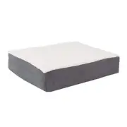 Orthopedic Dog Bed - 2-Layer Memory Foam Crate 20.0"L x 15.0"W x 4.0"Th Gray