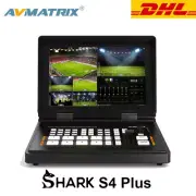 AVMATRIX Shark S4 Plus 4-CH SDI/HDMI Streaming Video Switcher 10.1 inch Display