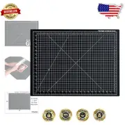 Black 18"x24" Self-Healing Cutting Mat with Measurement Grid for Crafts & Sewing
