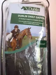 NEW DUBLIN BROWN LEATHER DAILY GAITER CHAPS SIZE SMALL