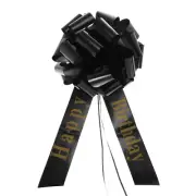 20 Inch Big Car Pull Bow, Giant Gift Wrapping Bow Ribbon for Cars Decor, Black