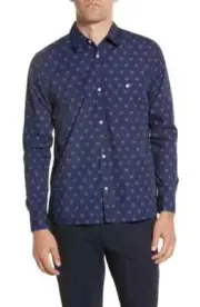 BNWT Ted Baker Lodon Ilenka Floral Geo Print Cotton Shirt Size 2XL MSRP $160!!