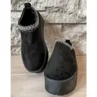 Tazz Slipper Black Platform Women Bootie - SARAH SIAH