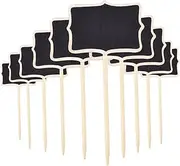 Toddmomy 30pcs Mini Wood Chalkboard Garden Markers Plant Labels for Easy Identification for Weddings Decorations Home Use