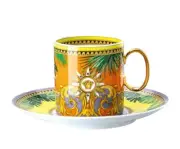 VERSACE x Rosenthal Versace Jungle Animalier Coffee Cup Cup, Saucer